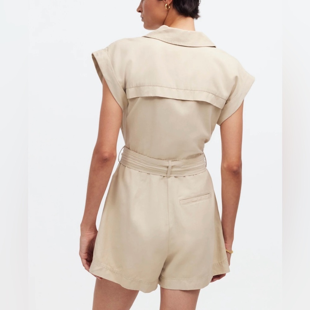 NWT Madewell Tie-Waist Muscle Tank Romper - Picture 6 of 9